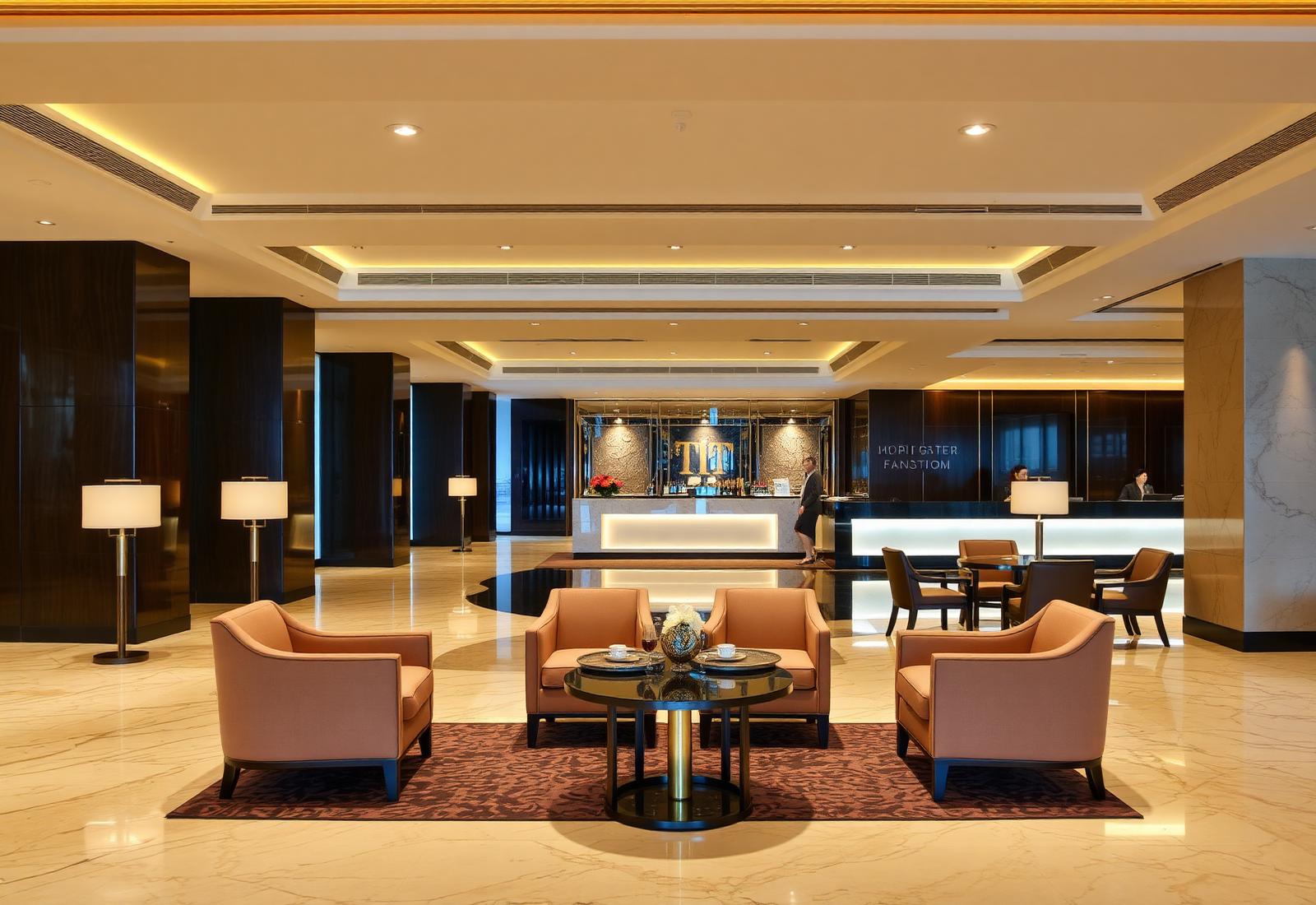 Hotel lobby lounge