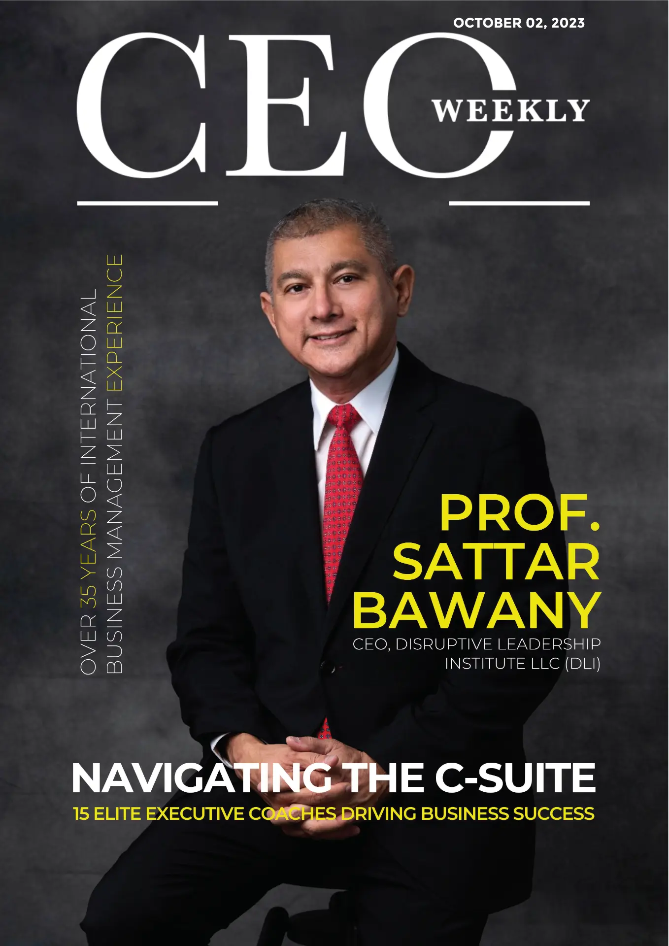 Prof Sattar Bawany featured on the cover of CEO Weekly
