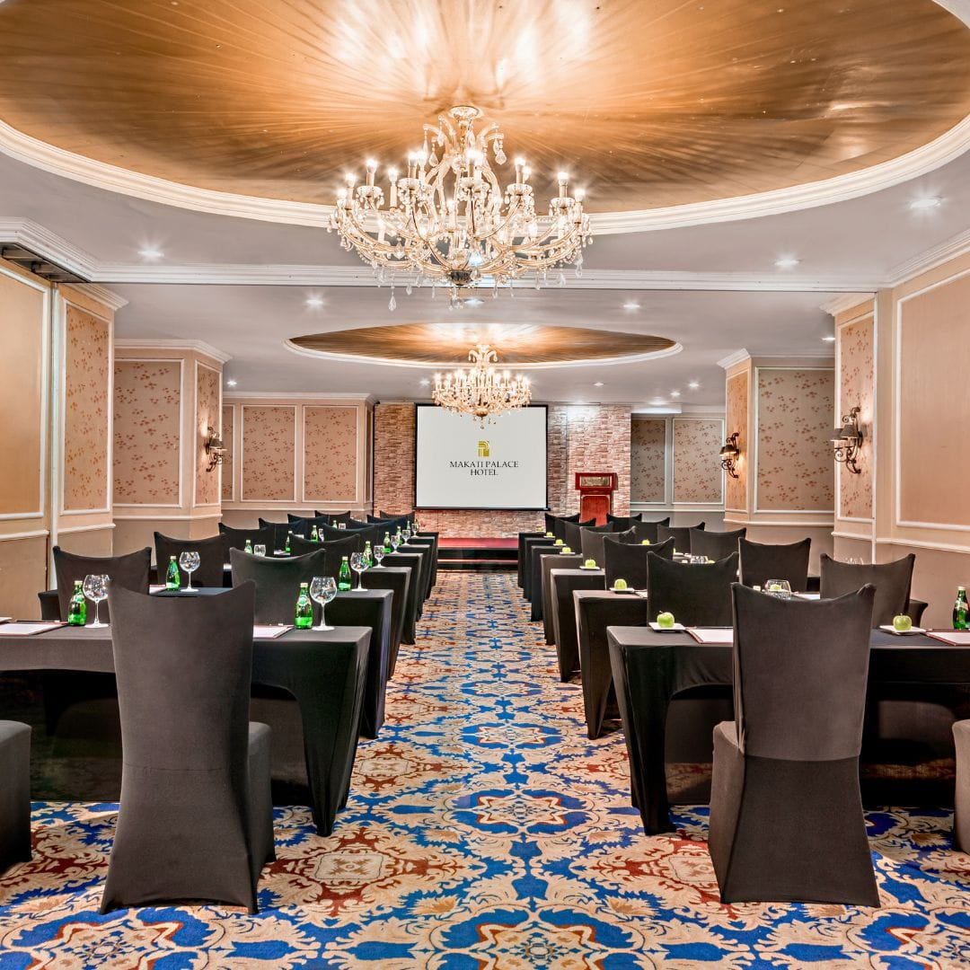 Executive masterclass setup at Makati Palace Hotel
